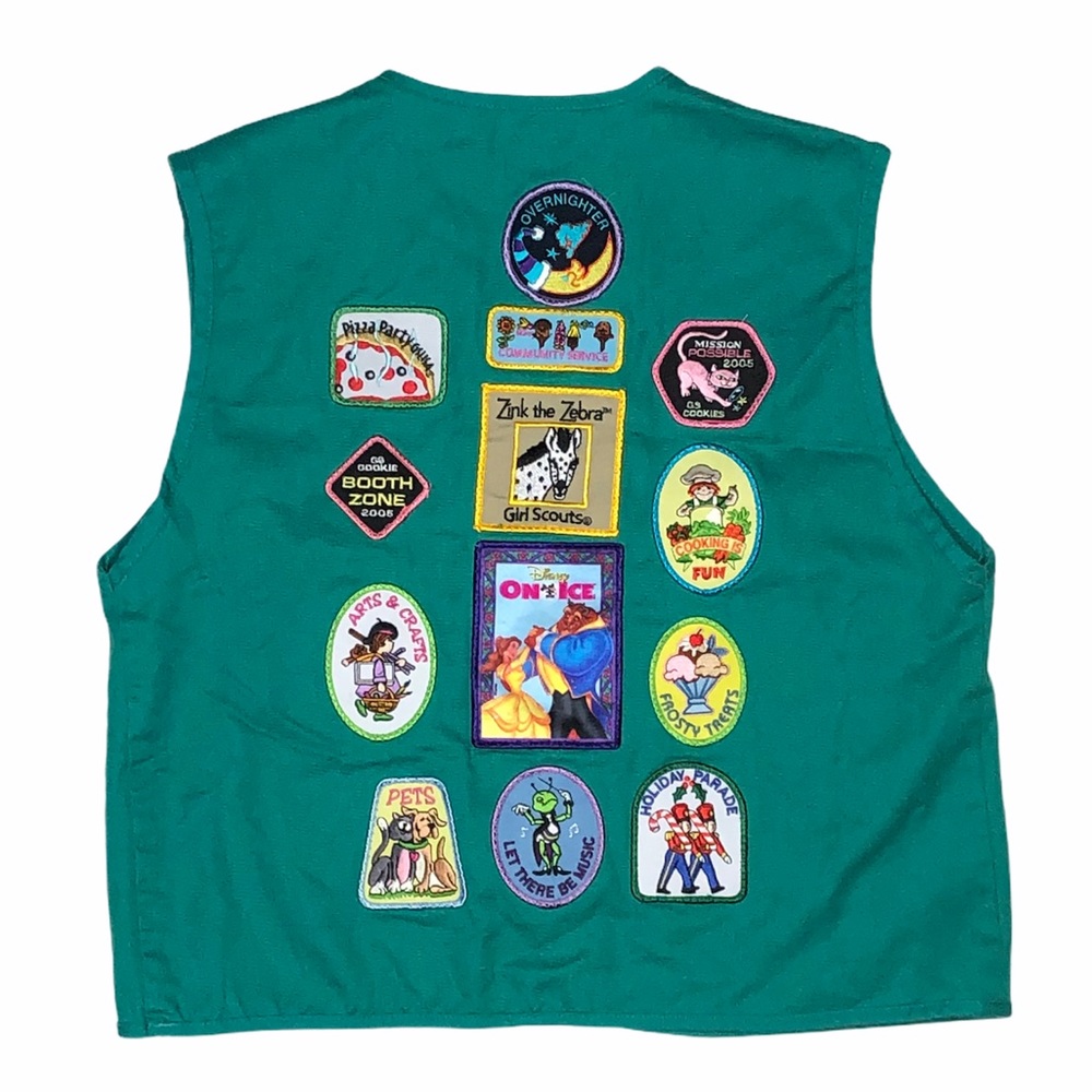 Vintage Girl Scouts Patchwork Vest
